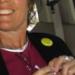  ACME Board Member Betsy Gleckler wearing "FCC" Button